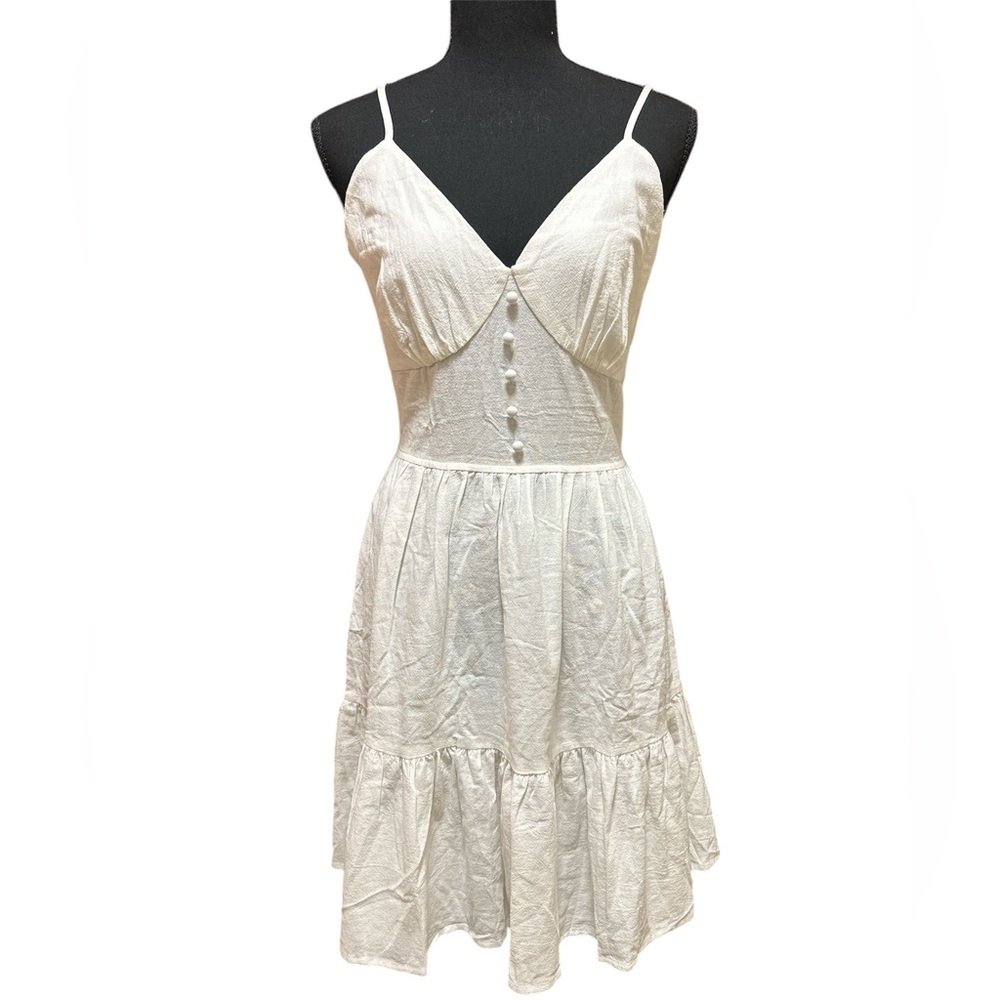 Short cream color dress